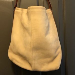 Cream Suede Furla Purse